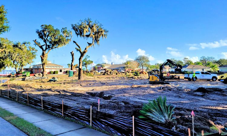 Land Clearing Underway for New Rec Center