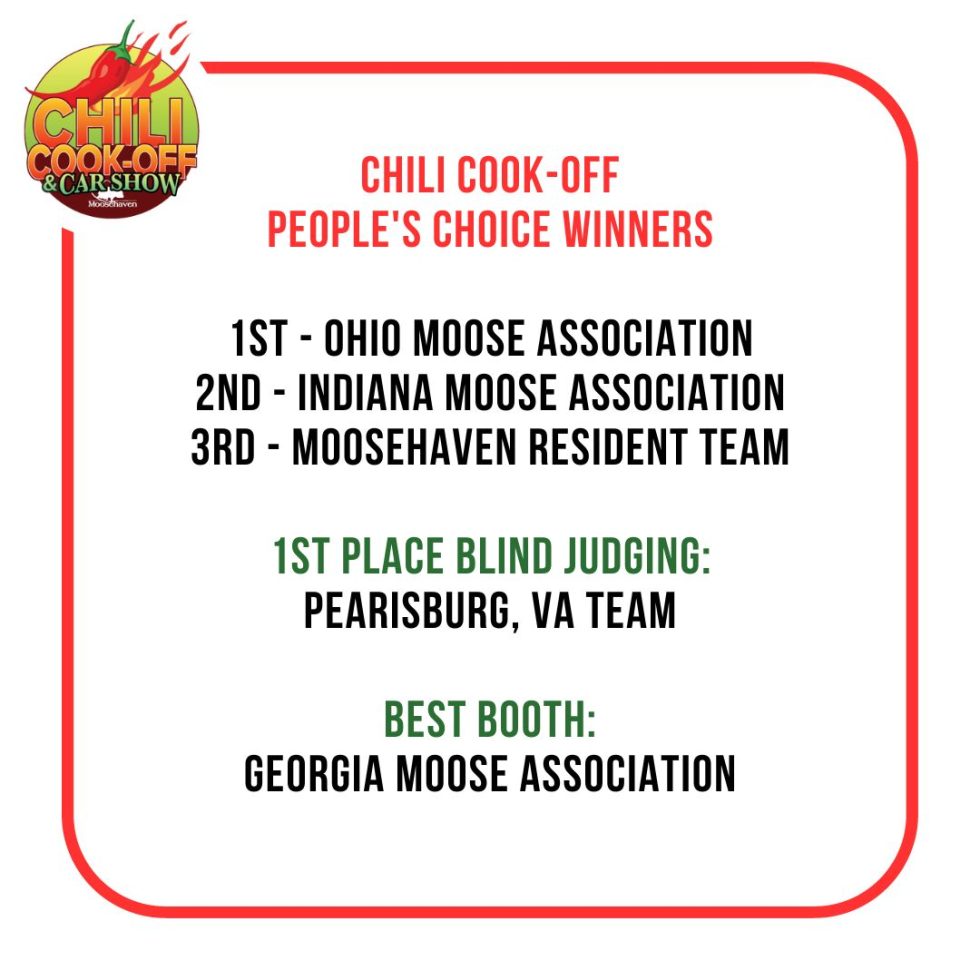 Chili Cook-Off - Moosehaven